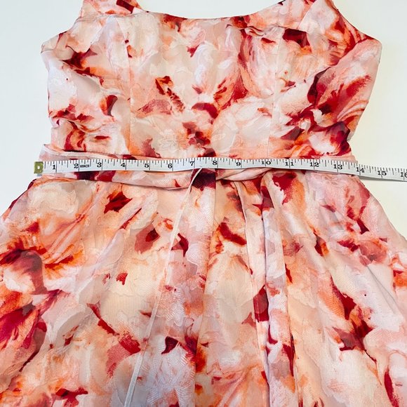 Dressbarn Luxe by Carmen Marc Valvo floral sleeveless aline dress Size 4 - Picture 12 of 16